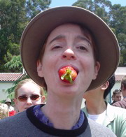[Me eating a strawberry]